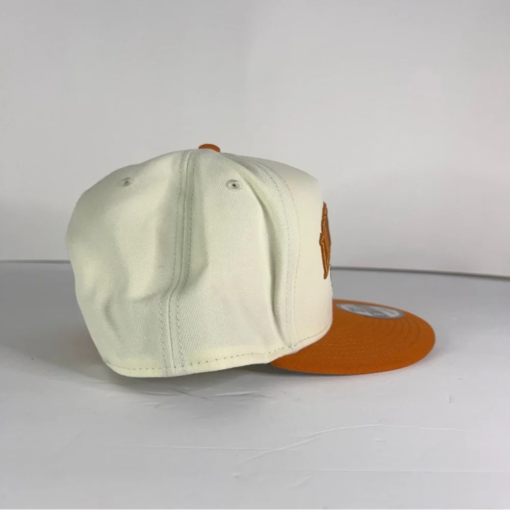 Men's New Era White Orange Texas Longhorns Collegiate 9FIFTY AFrame Snapback Hat